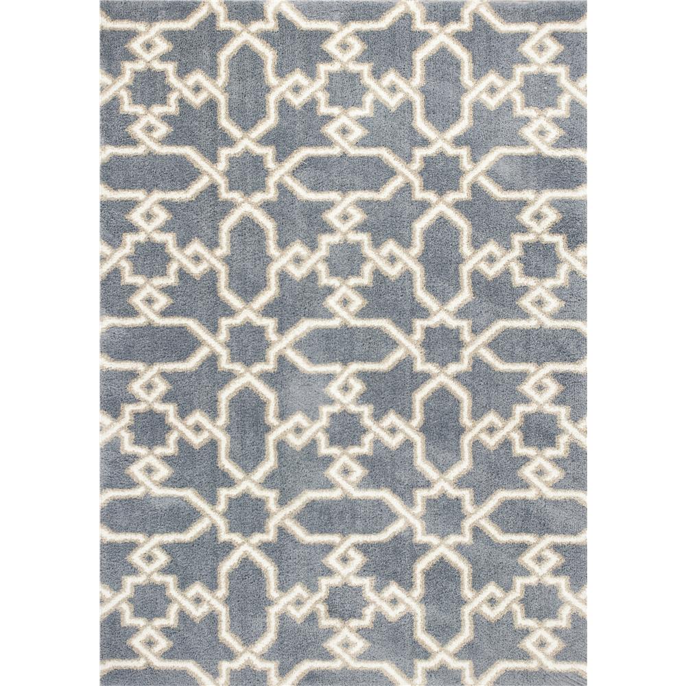 KAS OAS1654 Oasis 5 Ft. 3 In. X 7 Ft. 7 In. Rectangle Rug in Slate Blue